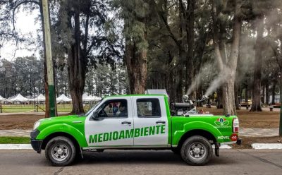 CONTINÚAN LOS TRABAJOS DE FUMIGACIÓN EN EL DISTRITO