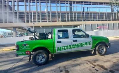 CONTINÚAN LOS TRABAJOS DE FUMIGACIÓN EN ESTEBAN ECHEVERRÍA