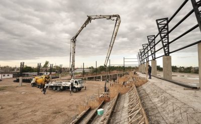 AVANZAN LAS OBRAS DEL POLIDEPORTIVO MUNICIPAL EN EL JAGÜEL