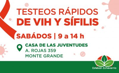CONTINÚAN LOS TESTEOS RÁPIDOS DE VIH Y SÍFILIS