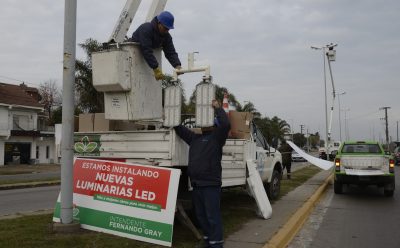 EL MUNICIPIO AVANZA CON LA INSTALACIÓN DE LUMINARIAS LED EN LA RUTA 205