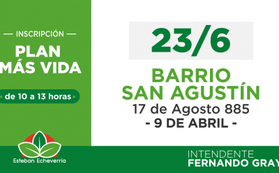 JORNADA DE INSCRIPCIÓN AL PLAN MÁS VIDA EN 9 DE ABRIL