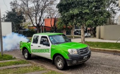 FUMIGACIÓN EN MONTE GRANDE Y LUIS GUILLÓN