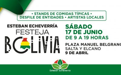 ESTEBAN ECHEVERRÍA FESTEJA BOLIVIA EN 9 DE ABRIL