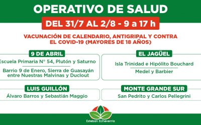 AVANZAN LOS OPERATIVOS TERRITORIALES DE VACUNACIÓN EN EL DISTRITO