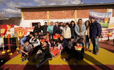 FERNANDO GRAY INAUGURÓ UN PLAYÓN DEPORTIVO EN EL CLUB SOCIAL Y DEPORTIVO DEFENSORES DE LUIS GUILLÓN