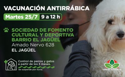 VACUNACIÓN ANTIRRÁBICA EN EL JAGÜEL