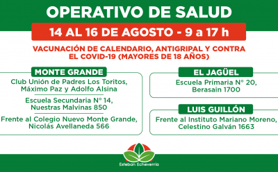 AVANZAN LOS OPERATIVOS TERRITORIALES DE VACUNACIÓN EN EL DISTRITO