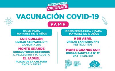 VACUNACIÓN CONTRA EL COVID-19 EN ESTEBAN ECHEVERRÍA