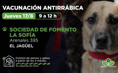 VACUNACIÓN ANTIRRÁBICA EN EL JAGÜEL