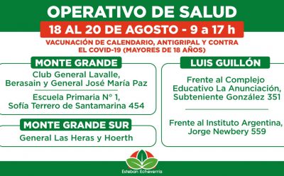 AVANZAN LOS OPERATIVOS TERRITORIALES DE VACUNACIÓN EN EL DISTRITO
