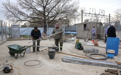AVANZA LA OBRA DE RESTAURACIÓN Y PUESTA EN VALOR DE LA CALESITA DE LUIS GUILLÓN