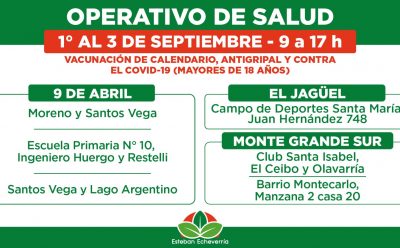 OPERATIVOS TERRITORIALES DE VACUNACIÓN EN ESTEBAN ECHEVERRÍA