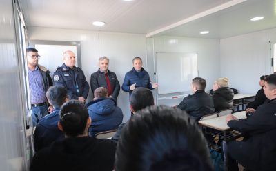 FERNANDO GRAY RECORRIÓ EL CENTRO DE ENTRENAMIENTO DE LA POLICÍA BONAERENSE EN ESTEBAN ECHEVERRÍA Y SUPERVISÓ EL CURSO PARA CONDUCIR PATRULLEROS