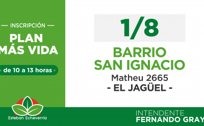 NUEVA JORNADA DE INSCRIPCIÓN AL PLAN MÁS VIDA EN EL JAGÜEL