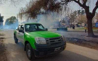 CONTINÚAN LOS TRABAJOS DE FUMIGACIÓN EN 9 DE ABRIL