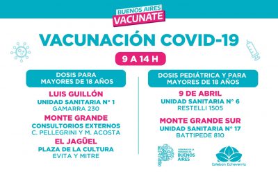 VACUNACIÓN CONTRA EL COVID-19 EN ESTEBAN ECHEVERRÍA