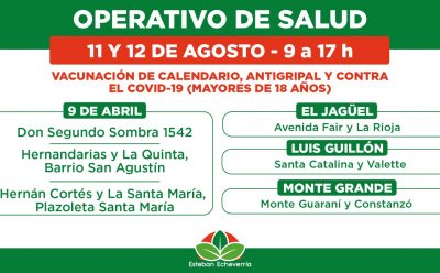 AVANZAN LOS OPERATIVOS TERRITORIALES DE VACUNACIÓN EN EL DISTRITO
