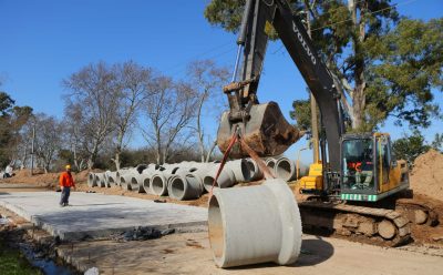 AVANZA LA OBRA DE PAVIMENTACIÓN EN HORMIGÓN DE LA AVENIDA HUERGO