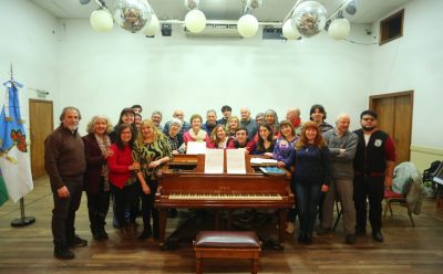 FERNANDO GRAY ASISTIÓ AL ENSAYO ABIERTO DEL CORO POLIFÓNICO DE LA ASOCIACIÓN ITALIANA XX SETTEMBRE