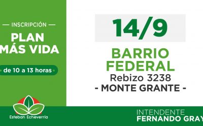 JORNADA DE INSCRIPCIÓN AL PLAN MÁS VIDA