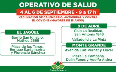 EL MUNICIPIO DE ESTEBAN ECHEVERRÍA REALIZA NUEVOS OPERATIVOS TERRITORIALES DE VACUNACIÓN