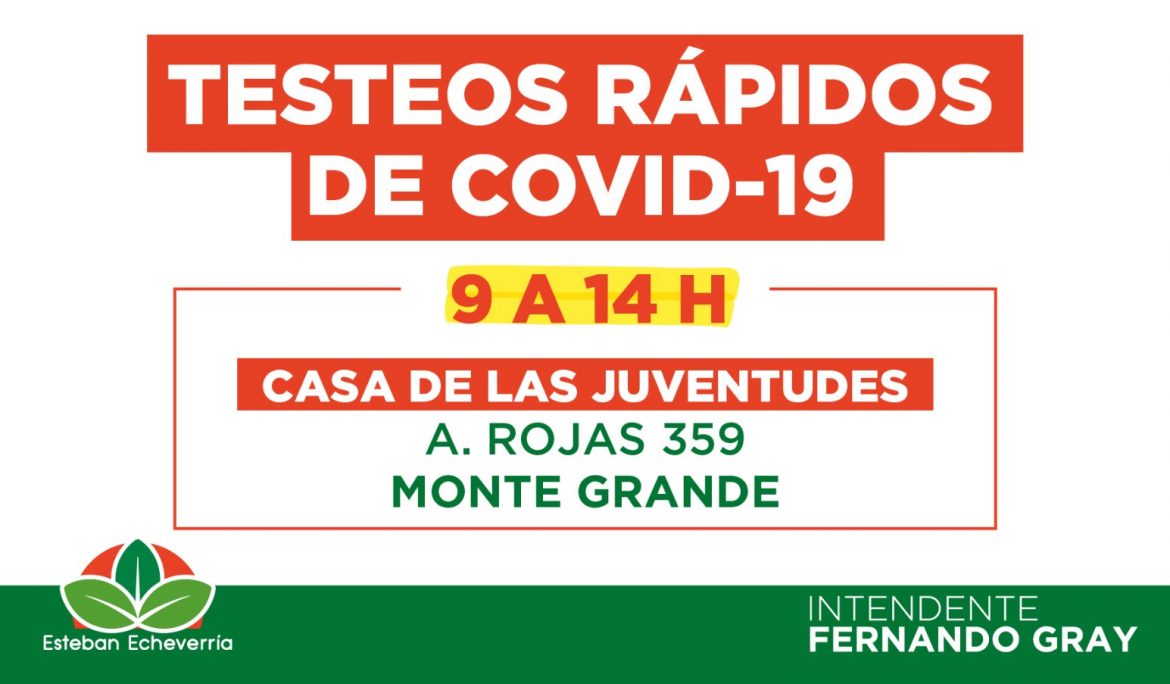 TESTEOS DE COVID-19 EN LA CASA DE LAS JUVENTUDES