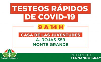 TESTEOS DE COVID-19 EN LA CASA DE LAS JUVENTUDES