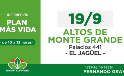 JORNADA DE INSCRIPCIÓN AL PLAN MÁS VIDA