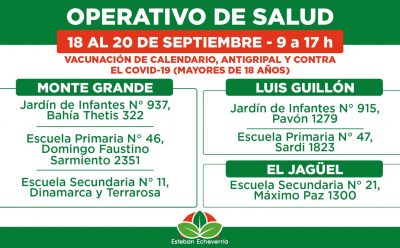 EL MUNICIPIO REALIZARÁ NUEVOS OPERATIVOS TERRITORIALES DE SALUD EN ESTEBAN ECHEVERRÍA