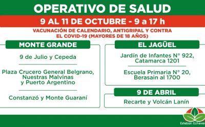 AVANZAN LOS OPERATIVOS TERRITORIALES DE SALUD EN EL DISTRITO