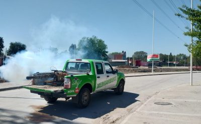 EL MUNICIPIO REALIZÓ TAREAS DE FUMIGACIÓN EN EL JAGÜEL