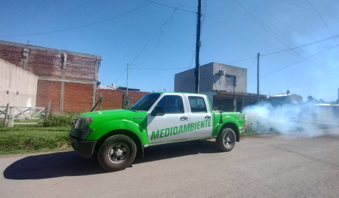 CONTINÚAN LAS TAREAS DE FUMIGACIÓN EN ESTEBAN ECHEVERRÍA