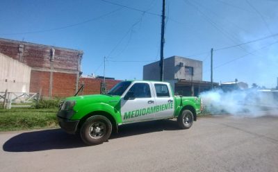 CONTINÚAN LAS TAREAS DE FUMIGACIÓN EN ESTEBAN ECHEVERRÍA