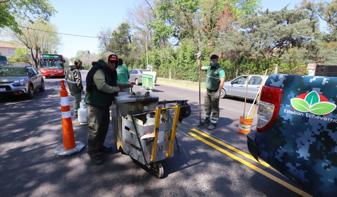 AVANZAN LOS TRABAJOS DE DEMARCACIÓN VIAL