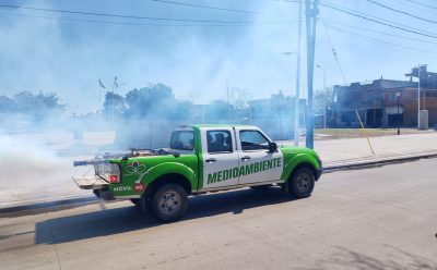 NUEVAS TAREAS DE FUMIGACIÓN EN 9 DE ABRIL