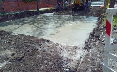 MONTE GRANDE: NUEVOS TRABAJOS DE BACHEO EN HORMIGÓN