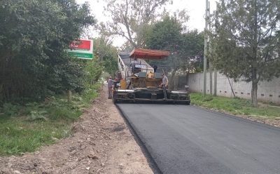 AVANZAN LOS TRABAJOS DE PAVIMENTACIÓN EN EL DISTRITO