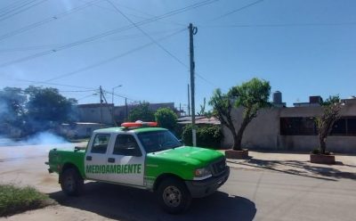 EL MUNICIPIO REALIZÓ TAREAS DE FUMIGACIÓN EN 9 DE ABRIL