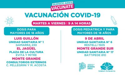CONTINÚA LA CAMPAÑA DE VACUNACIÓN CONTRA EL COVID-19