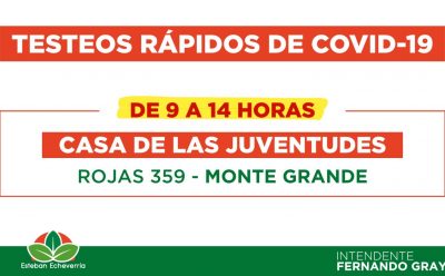 CONTINÚAN LOS TESTEOS DE COVID-19