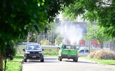 AVANZAN LAS TAREAS DE FUMIGACIÓN EN EL JAGÜEL