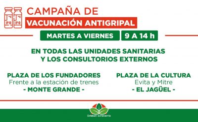 CAMPAÑA DE VACUNACIÓN ANTIGRIPAL EN ESTEBAN ECHEVERRÍA