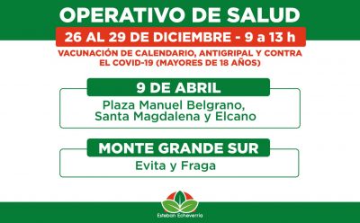 NUEVOS OPERATIVOS TERRITORIALES DE SALUD EN ESTEBAN ECHEVERRÍA
