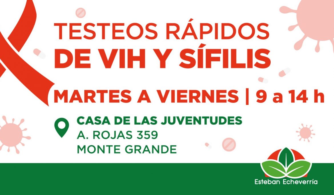 TESTEOS DE VIH Y SÍFILIS EN ESTEBAN ECHEVERRÍA