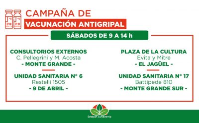 NUEVA JORNADA DE VACUNACIÓN ANTIGRIPAL