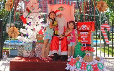 ESTEBAN ECHEVERRÍA: PAPÁ NOEL RECIBIÓ A CIENTOS DE CHICAS Y CHICOS EN PLAZA MITRE