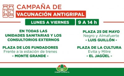 CAMPAÑA DE VACUNACIÓN ANTIGRIPAL EN ESTEBAN ECHEVERRÍA