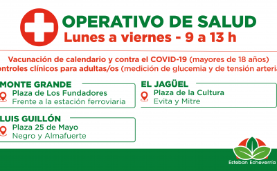 EL MUNICIPIO AVANZA CON LOS OPERATIVOS GRATUITOS DE VACUNACIÓN Y CONTROLES CLÍNICOS