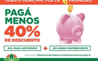HASTA EL 40% DE DESCUENTO EN EL TRIBUTO MUNICIPAL POR LA PROPIEDAD